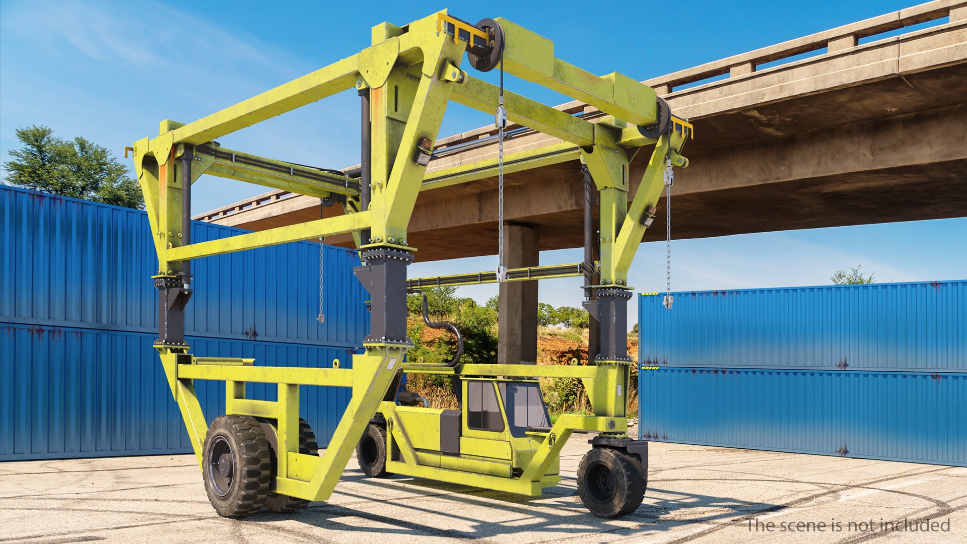 Straddle Carrier Generic 3D model preview