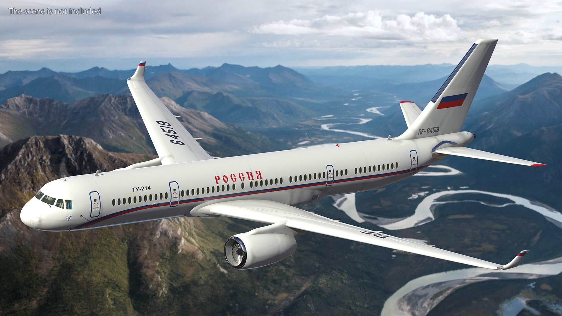 3D Tupolev Tu-214 Russian Government Airliner Flight - TurboSquid 1957270