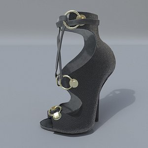 3D heels shoes