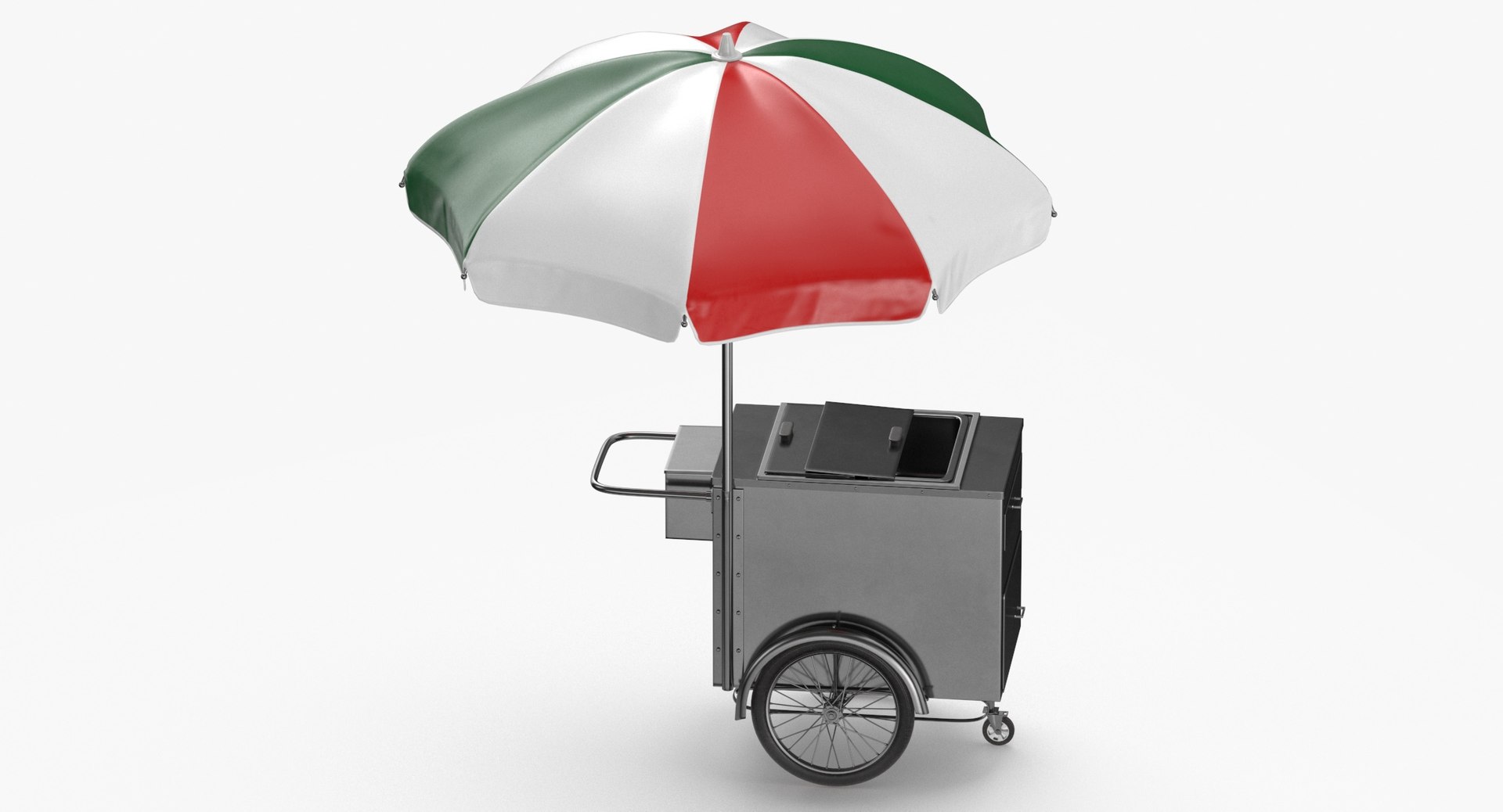 Umbrella Food Cart Clean and Dirty 3D model TurboSquid 1877804