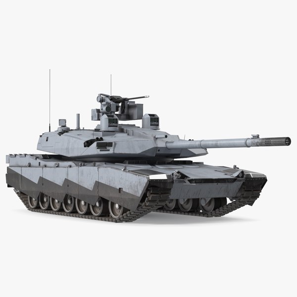 3D Old Tank Abrams X Grey