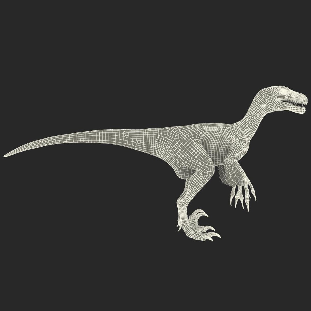 3d dromaeosaurus model