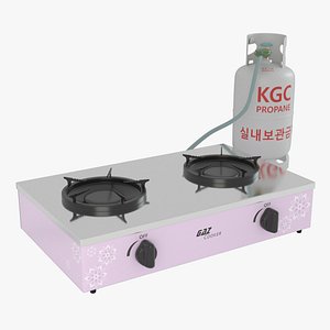 Portable Gas Stove 3D Models for Download