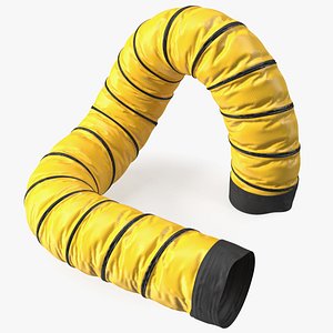 Neoprene Coated Polyester Fabric Ducting Hose 3D