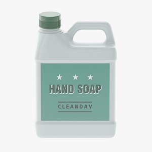hand soap 3D model