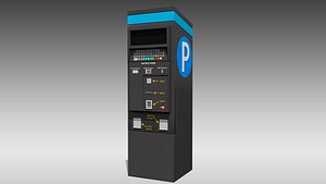 digital parking meter 3D model