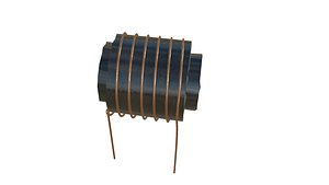 electric copper coil 3D
