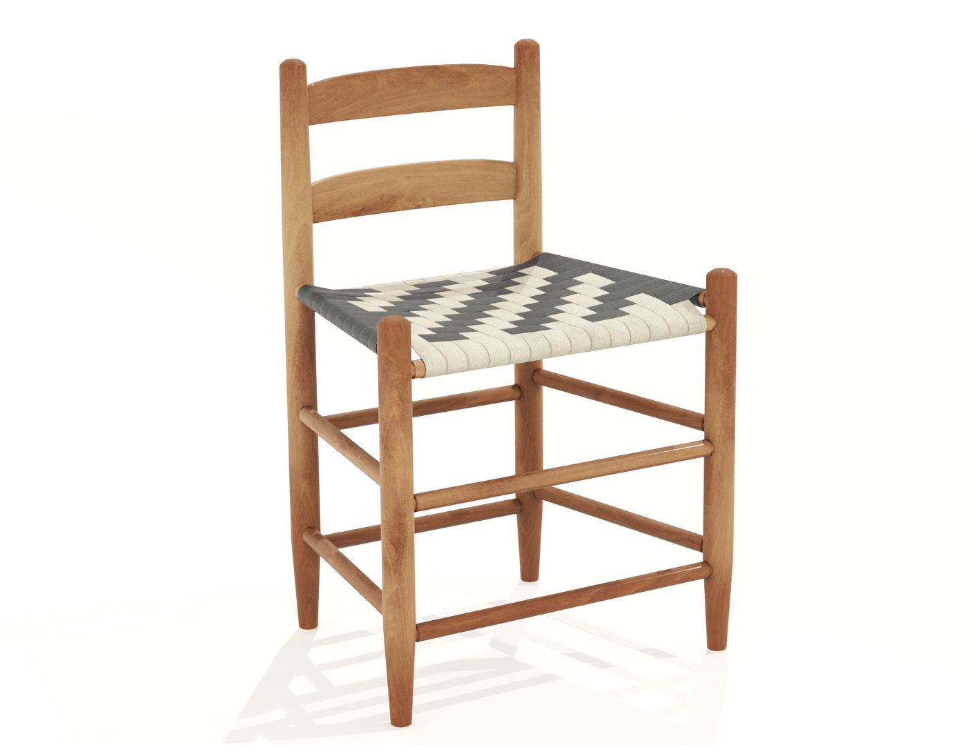 Shaker Low-Back Chair 3D Model - TurboSquid 2069783