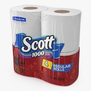 Scott Regular Roll Toilet Tissue 4 Rolls
