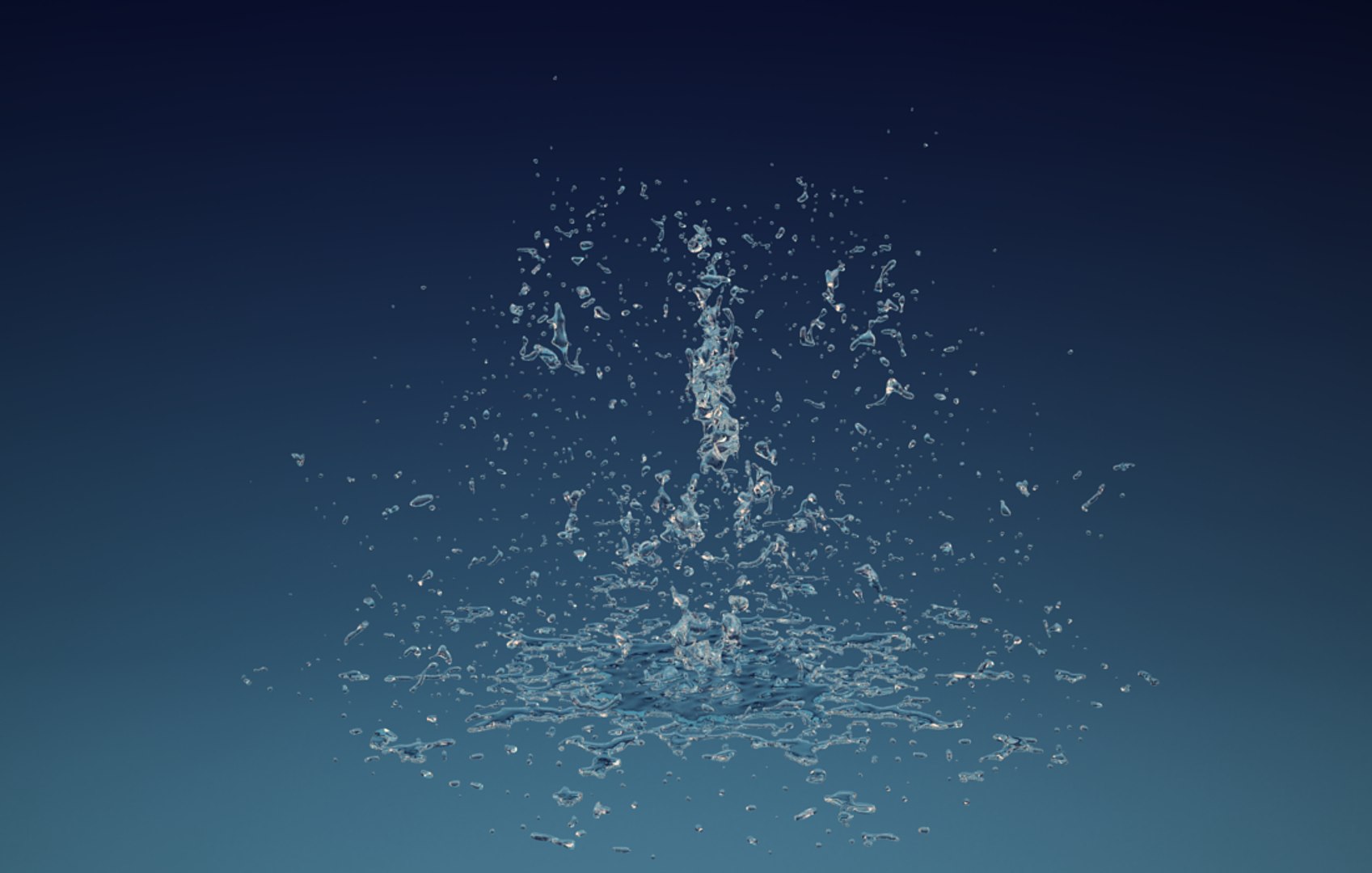 3d liquid splash