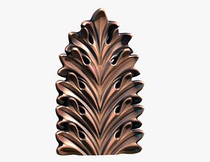 3D Acanthus leaf a model