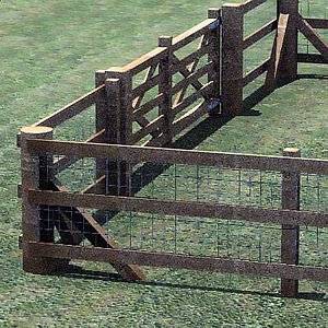 fence gate 3d model