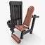 Leg extension machine 3D