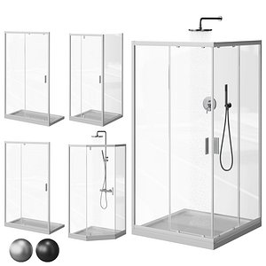Shower nooks and doors to the niche AM PM Gem