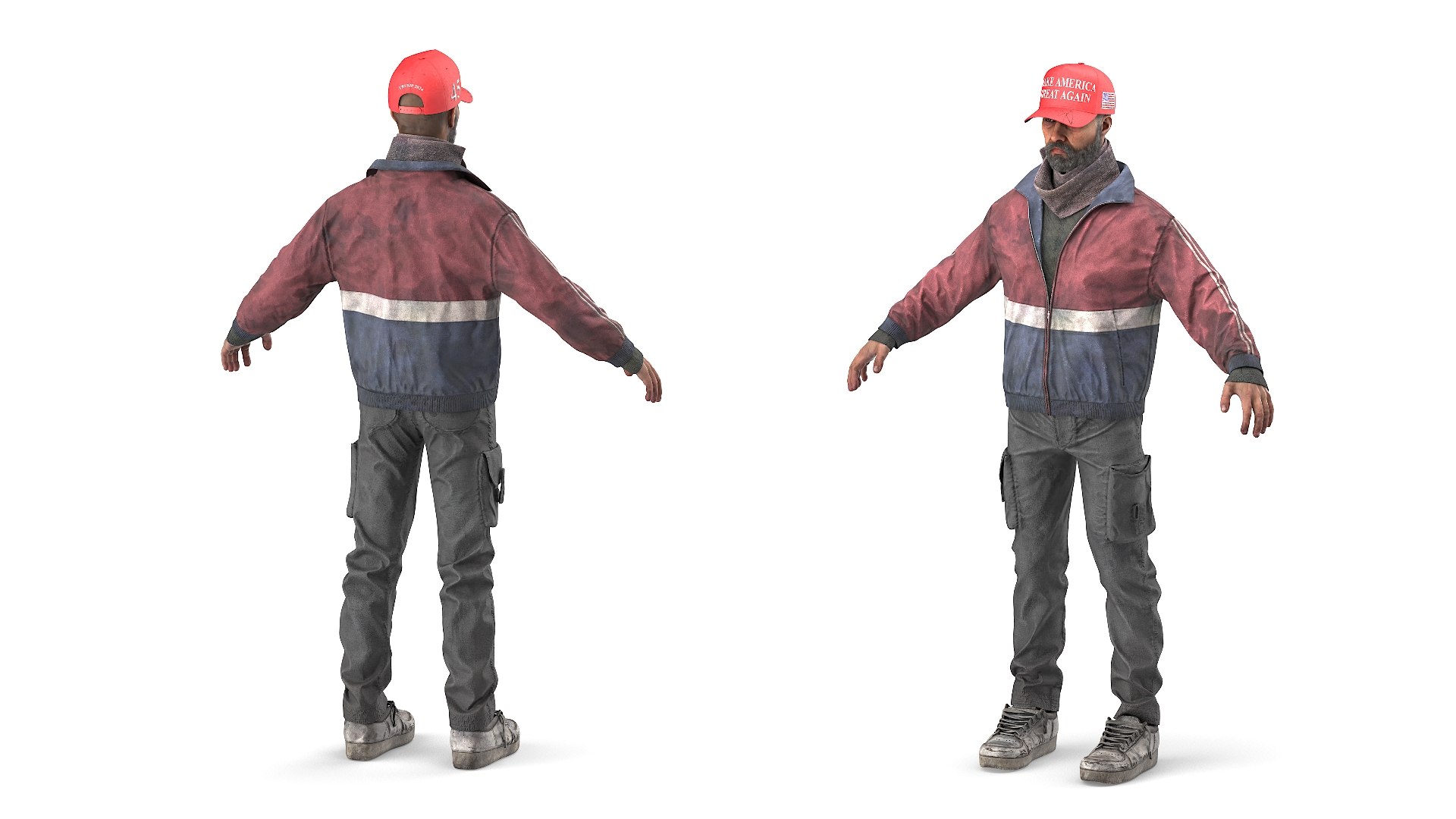 Homeless Man Wearing Trump Cap 3D https://p.turbosquid.com/ts-thumb/43/AnD9MG/Ph/homeless_man_wearing_trump_cap_007/jpg/1734412510/1920x1080/fit_q87/55ff10851e5679153bbd8175f05e1761b32ff2f4/homeless_man_wearing_trump_cap_007.jpg