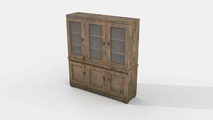 This Realistic Weathered Steel Utility Cabinet 3D