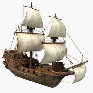 3D sailboat galleon model - TurboSquid 1300889