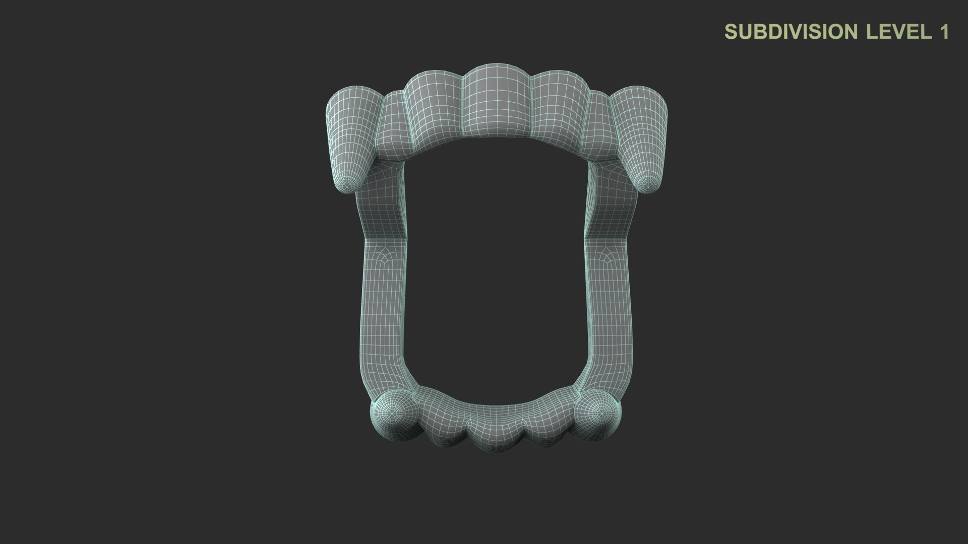 3D Vampire Teeth model https://p.turbosquid.com/ts-thumb/43/GR1rxq/aA/wireframe0005/jpg/1665654763/1920x1080/fit_q87/206fb674cf756a5f70b23a814076b854e8fbfe2d/wireframe0005.jpg