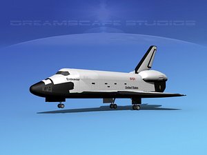 landing space shuttle 3d 3ds
