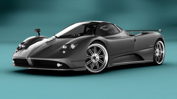 3d model of pagani zonda