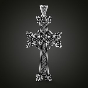 Khachkar Armenian cross 3D