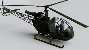 3D Helicopter Alouette II