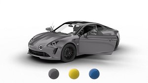 Alpine A110S 2020 HQ 3d model