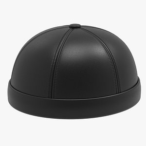 3D leather cap visor