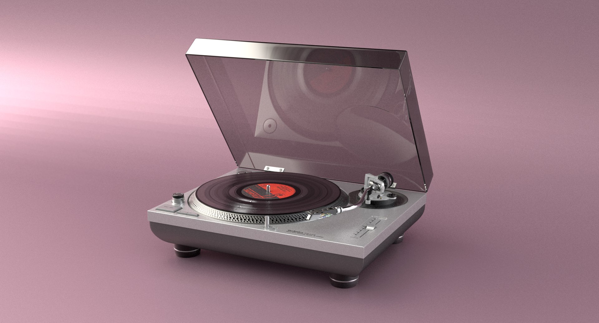 Technics Turntable 3d Lwo