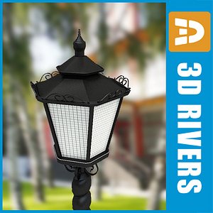 3d streetlight street lamp model