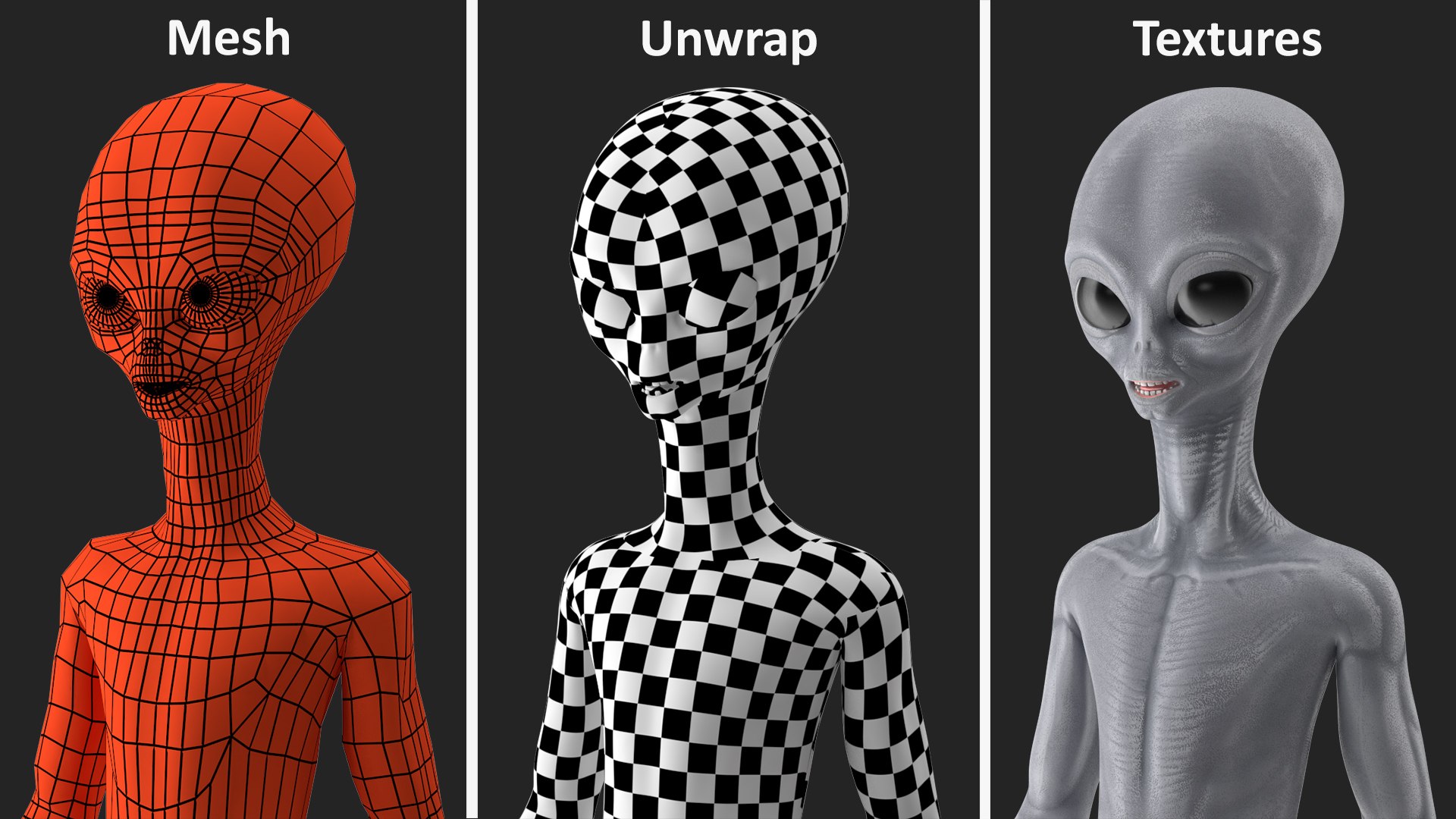 3D alien rigged character modo - TurboSquid 1602433