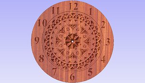3d stl clock for cnc