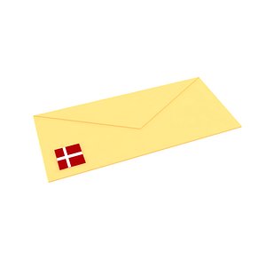 Yellow Mail Envelope Denmark