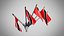 Wall Mount Flags 5 Of Trinidad and Tobago