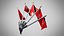 Wall Mount Flags 5 Of Trinidad and Tobago