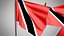 Wall Mount Flags 5 Of Trinidad and Tobago