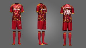 3D Soccer Dress 3d Model