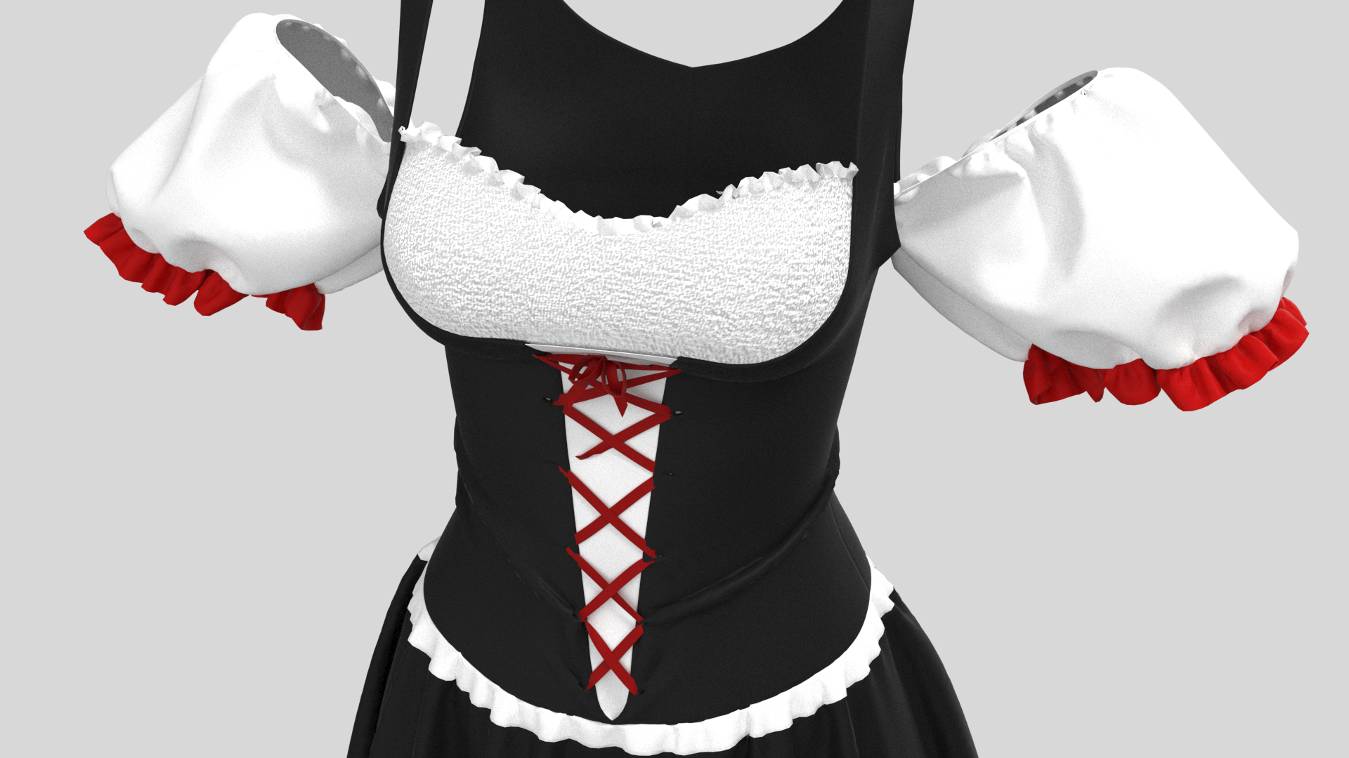 3D Maid Female outfit Clo3D and MD - TurboSquid 1759483