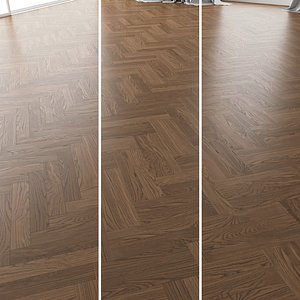 3D parquet oak black walnut