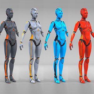 Female Android Robot