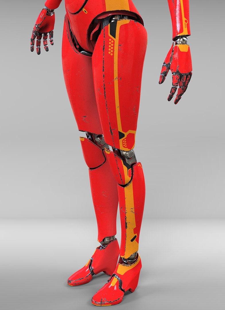 3D Female Cyborg Robot Model - TurboSquid 1235775