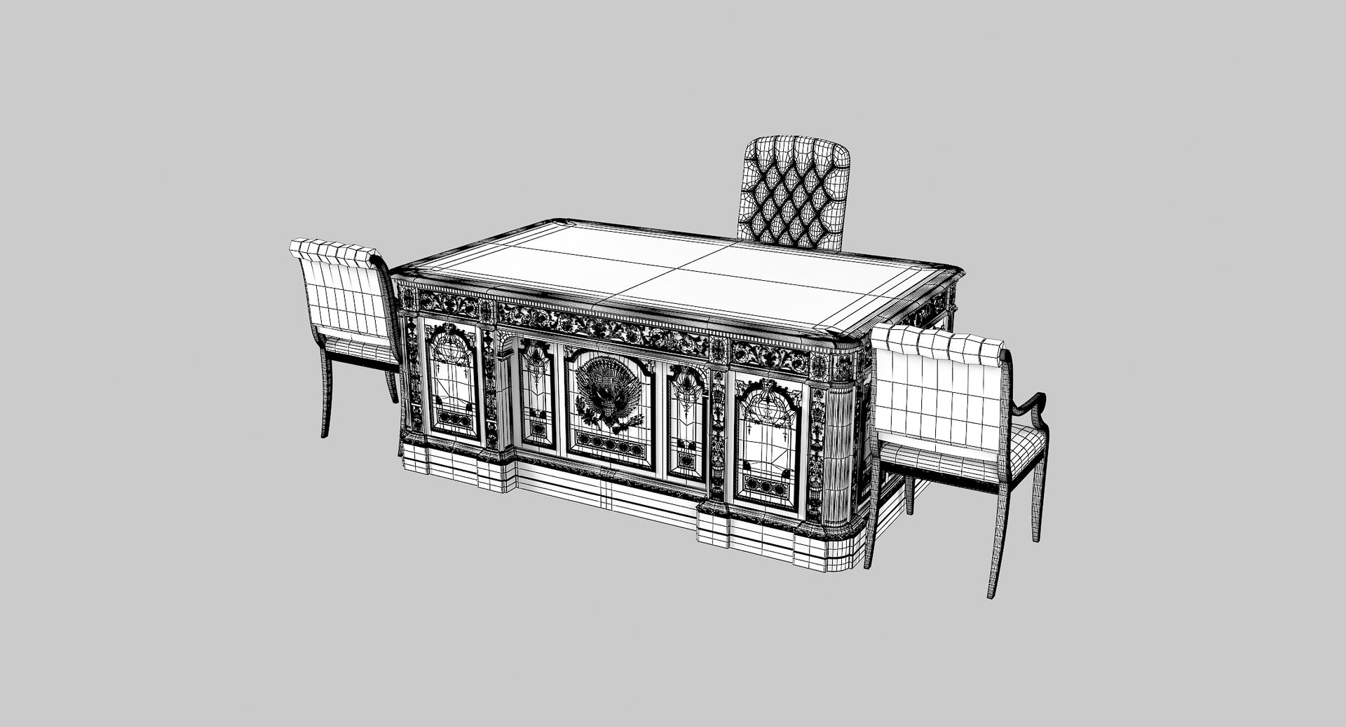 Resolute desk model - TurboSquid 1275695