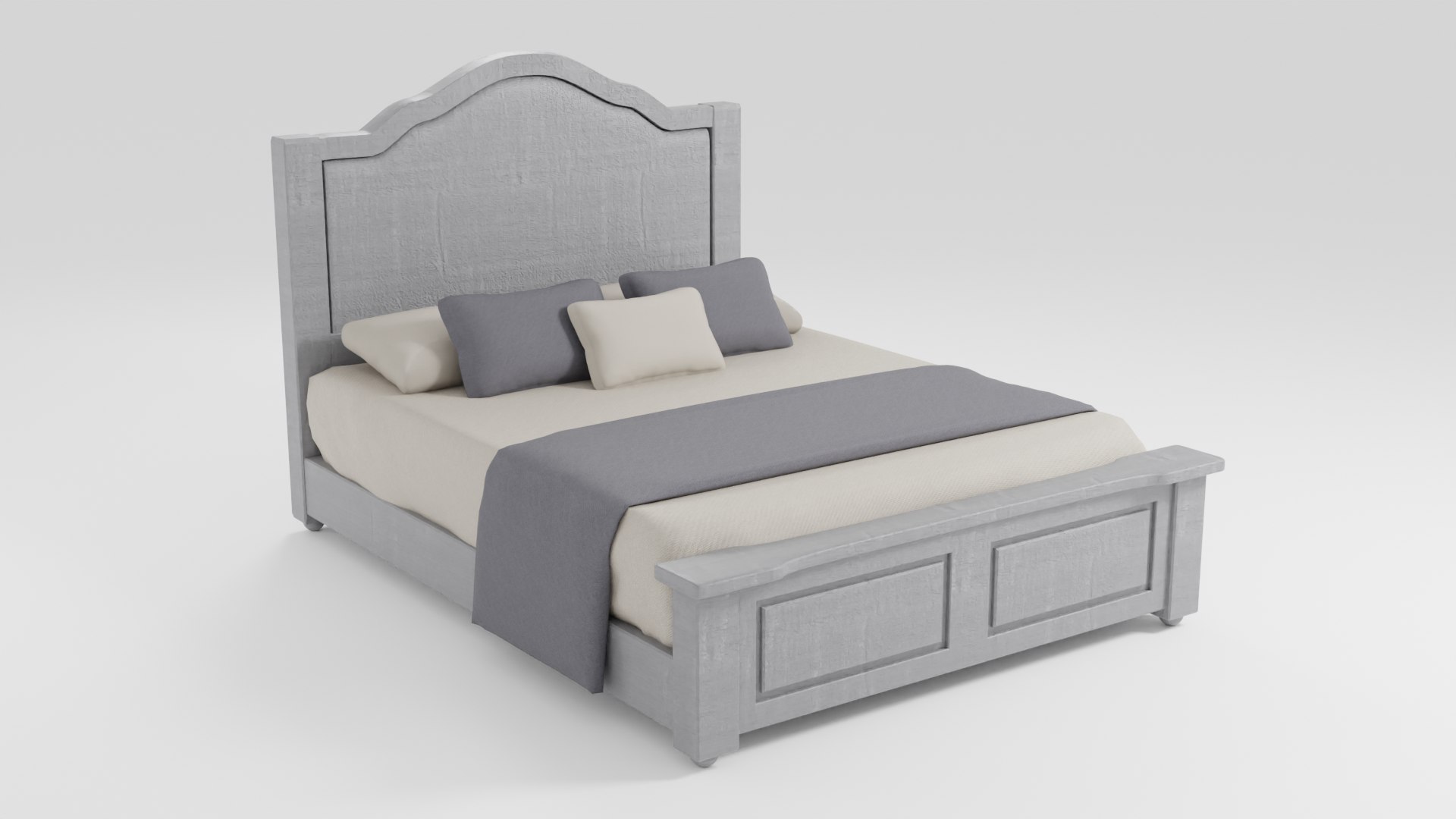 3D Stylish And Comfortable Double Bed - TurboSquid 2272936