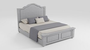 3D Stylish and comfortable double bed