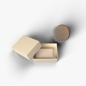 soap box with bath brush