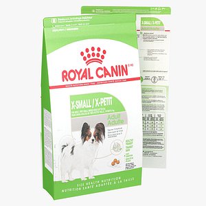 3D Royal Canin X-Small Animal Food