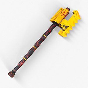 Sci-Fi Axe 3D model
