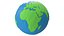 3D model Stylized globe