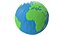 3D model Stylized globe