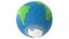 3D model Stylized globe